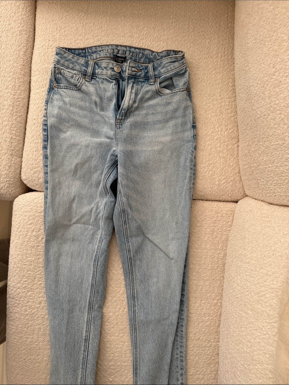 American Eagle Outfitters Light Wash High-Rise Skinny Jeans